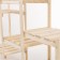 Wooden rack reinforced, 3 sections, screw connection, adjustable shelves 99.6x122x31
