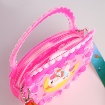 Bag's bag with lightning, pink color-2