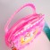 Bag's bag with lightning, pink color