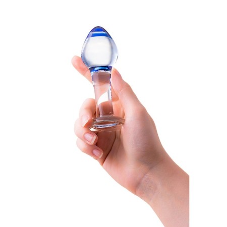 Sexus Glass anal plug, glass, transparent, 11.5 cm, d = 4 cm-2