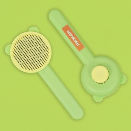 Popular Plastic "cat" with self -cleaning function, 8.5 x 20 cm, green-1