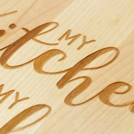 Wooden cutting board "My kitchen", 35 × 20 × 2 cm-2