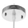 Bayerlux lamp "Sylvia" E27 40W chrome 11x11x22-110 cm