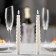 A set of LED twisted candles, white, 2 × 25 × 2 cm, plastic, wax, batteries AAAX2 (not in the kit), glow warm white, 2 pcs.