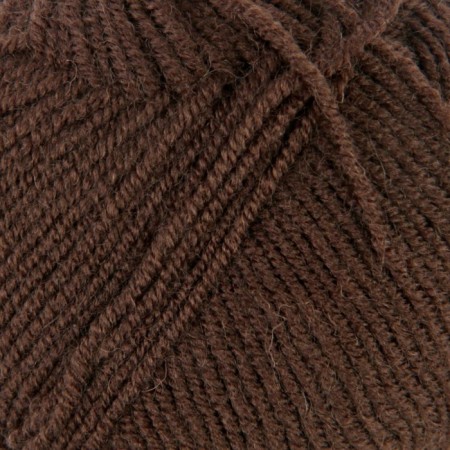 Yarn "Superlana Klasik" 25% wool, 75% acrylic 280m/100g (26 brown)