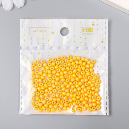 Glass beads 6/0 "yellow chartrez" 15 g-2
