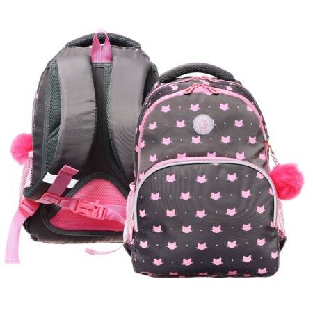 School backpack, 40 x 27 x 20 cm, Grizzly 360, ergonomic back, laptop compartment, gray RG-360-5_2