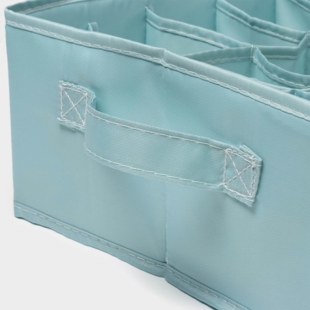 Organizer for storage of linen "Comfort", 18 cells, 35 × 24 × 13 cm, barrier color-5