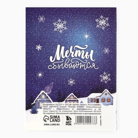 New Year. Diary A6, 120 L "Let the fairy tale knock into the house!"-3