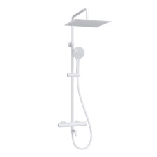 The shower system wasserkraft a188.163.155.wm Thermo, tropical shower, thermostat, white
