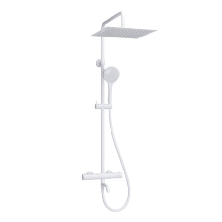 The shower system wasserkraft a188.163.155.wm Thermo, tropical shower, thermostat, white