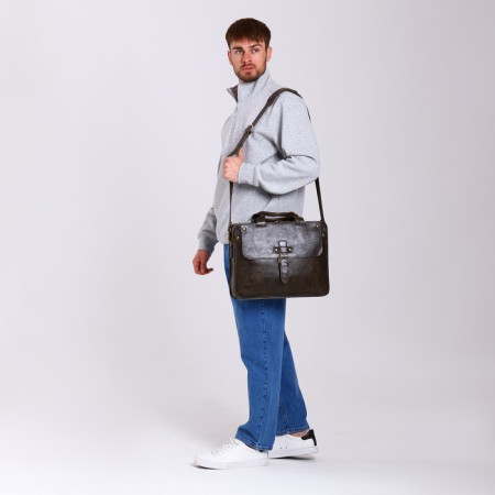 Male bag, igermann, olive color-5