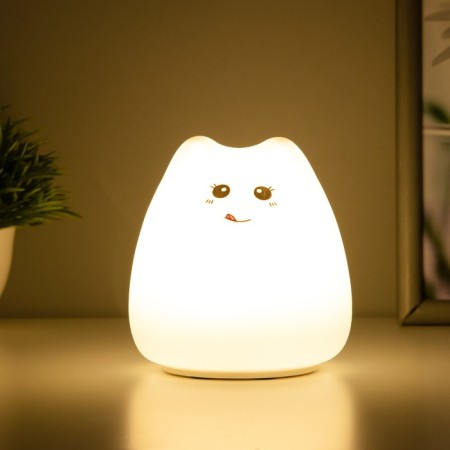 Nightlight "Antistress Tyakish Kotka" Led RGB from batteries 3AAA 9.5x9.5x10.5 cm Risalux-1