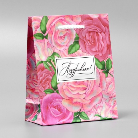 Gift Package Laminated, packaging, “Congratulations”, S 12 x 15 x 5.5 cm-1