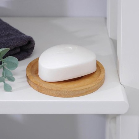 Bamboo soap dish, 0.9 × 9.5 × 9.5 cm-3