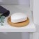 Bamboo soap dish, 0.9 × 9.5 × 9.5 cm
