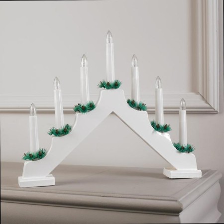 LED figure "Christmas hill" 39 × 31 × 5 cm, wood, 220 V, glow warm white-1