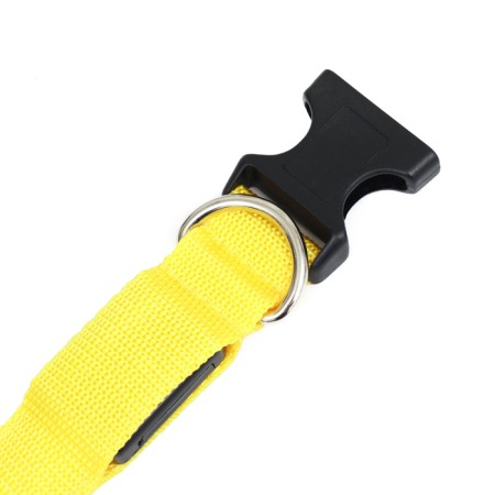 Collar with backlight double strip size l, Osh 45-52 x 2.5 cm 3 flame mode yellow-6