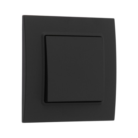 Tot Elegant switch, 10 a, 1 cl., Hidden, black-1