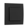 Tot Elegant switch, 10 a, 1 cl., Hidden, black