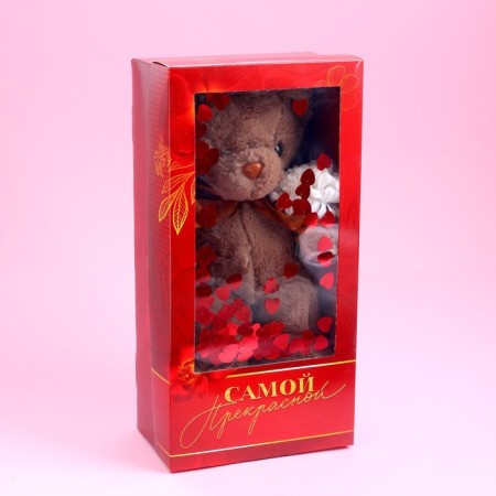 Soft toy "The most beautiful", brown bear-4