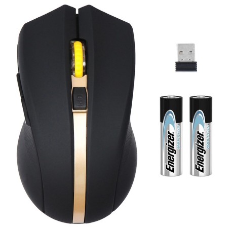 Mouse call 495MW black/optical golden (1600DPI) wireless USB for a laptop (6but 102944-6