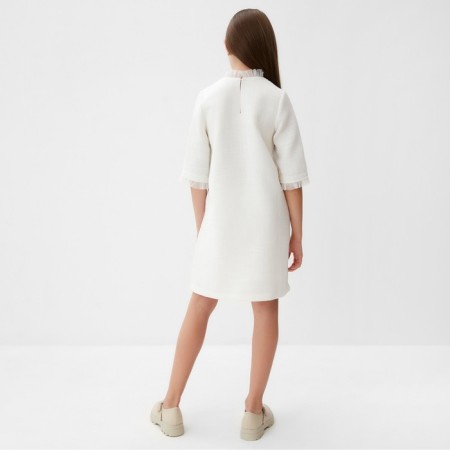 Платье для девочки MINAKU: PartyDress, цвет белый, рост 146 см-8