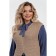 Women's vest, size 52, beige color