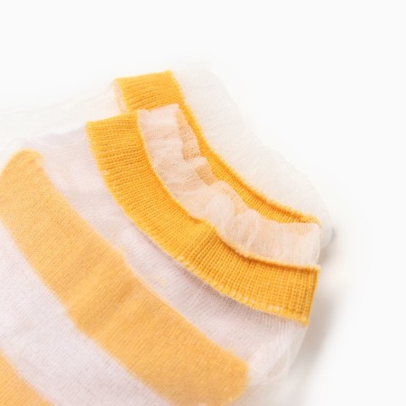 Women's socks glass minku color yellow, size 36-37 (23 cm)-4