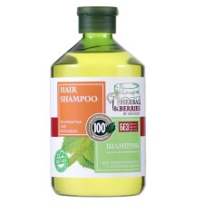 Шампунь для нормальных волос MODAMO, с экстрактом березы, HERBAL&BERRIES, 500 мл