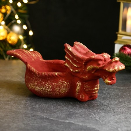 Steel for the little things "Dragon" Red, 27x11x11cm-1