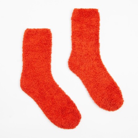 Terry socks women, red color, size 36-39-1