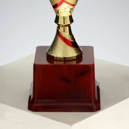Cup 183b, award figure, gold, plastic stand, 20.5 × 9.5 × 7.5 cm.-6