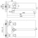 Bath mixer D&K DA1383301, two -wound, with a light 30 cm