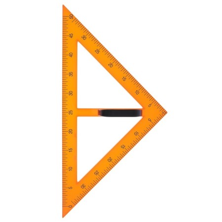 A triangle for a schoolboard, with a holder, rectangular, 45 °-4