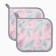 Set of Ethel "Birds" 2 pcs, 19x19cm, sarzha, 100% x/l, Vatin 250g/m2