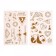 Children's tattoos-transfers, 10 × 15 cm, set 2 sheets, gold, "Zvyatyat, Origami"