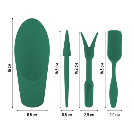 Set of garden tools, 4 items, plastic-1