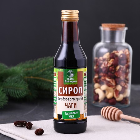 Syrup on vegetable raw materials "from chaga", 240 ml-1