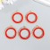 Decor for creativity Metal "Color Circle" mix enamel 2.7x2.7 cm