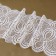 Lace elastic fabric, 180 mm × 23 ± 1 m, white color