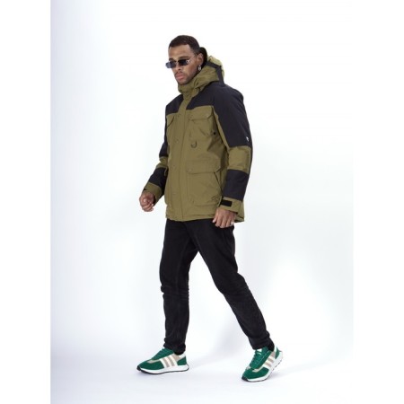 Ski jacket men's, size 52, khaki color-1