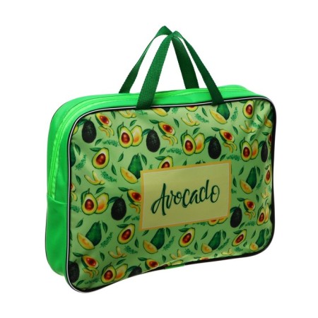 Folder with handles textile A4, 350 x 270 x 70 mm, calligrata "avocado"-6