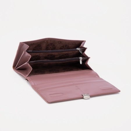 Women's wallet on magnets, pink color-2