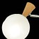 Ceiling EVOLUCE lamp. Sle220702-03. Catania. 3x40 watts, E14, 55x55x35 cm, white color, light wood