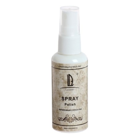 Polyurethane varnish 50 ml (spray), half -materials, luxart luxspray, not sticky, water base, finish-4