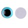 Elose -based eyes, set of 10 pcs., Size 1 pc. - 10 mm, blue color with sparkles
