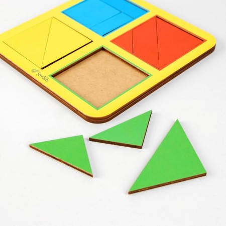 "Squares", level 1, 4 squares-4