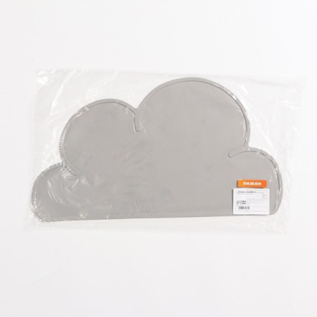 Silicone rug under the bowl "Cloud", 48 x 27 cm, gray-6