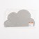 Silicone rug under the bowl "Cloud", 48 x 27 cm, gray